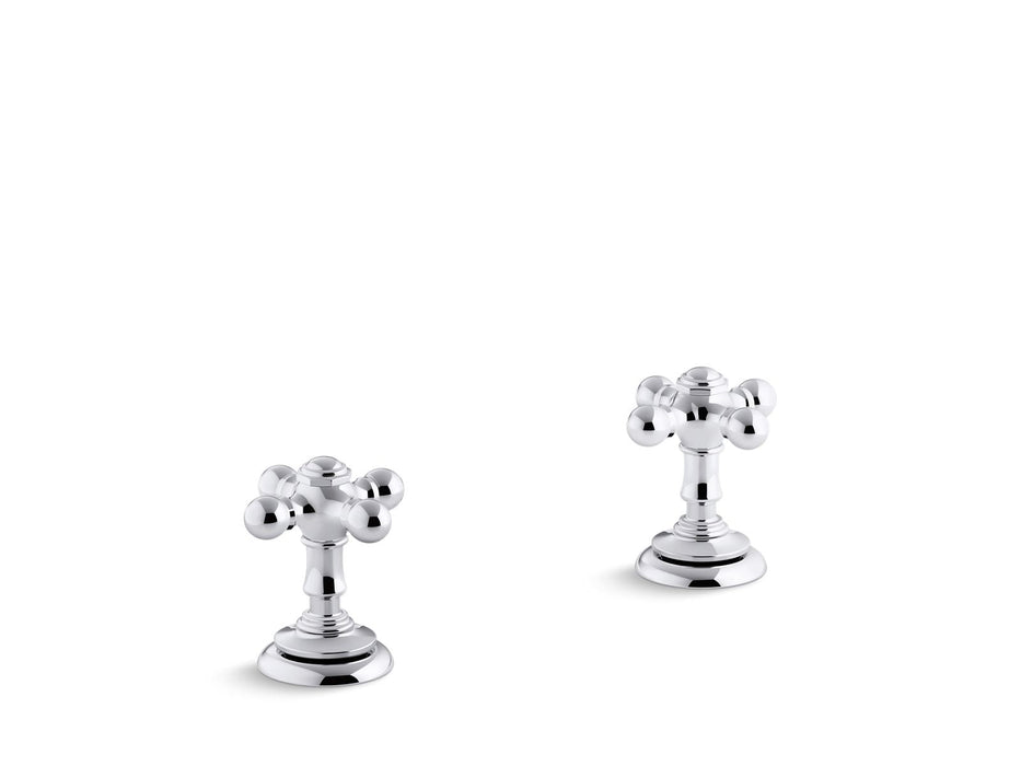 KOHLER K-T98071-3 Artifacts Deck-mount bath faucet handle trim with Cross design