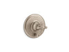 KOHLER K-T72768-3 Artifacts Rite-Temp valve trim with push-button diverter and cross handle