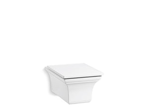 KOHLER K-6918 Memoirs Wall-hung compact elongated toilet, dual-flush