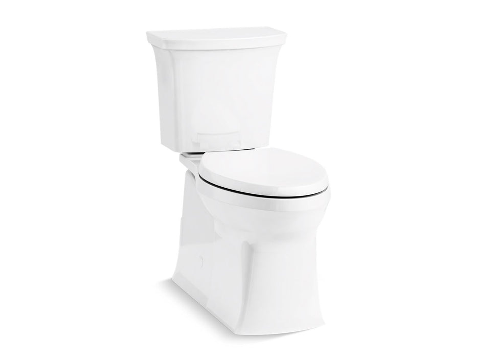 KOHLER K-33813-RA Corbelle Tall two-piece elongated toilet with skirted trapway, 1.28 gpf