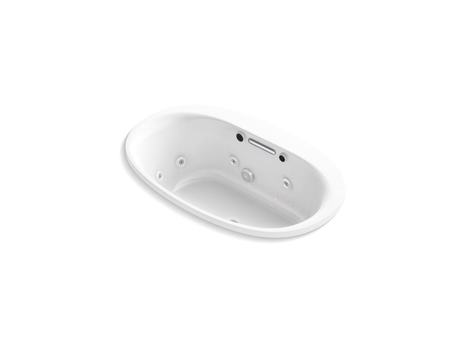 KOHLER K-5714-XHGH Underscore 59-3/4" x 35-3/4" drop-in Heated BubbleMassage air bath with whirlpool