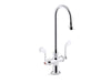 KOHLER K-100T70-5ANA Triton Bowe 0.5 gpm monoblock gooseneck bathroom sink faucet with aerated flow and wristblade...