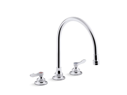 KOHLER K-815T70-4AHA Triton Bowe 1.5 gpm kitchen sink faucet with 9-5/16" gooseneck spout, aerated flow and lever handles
