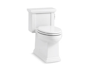 KOHLER K-3981-RA Tresham One-piece compact elongated toilet with skirted trapway, 1.28 gpf