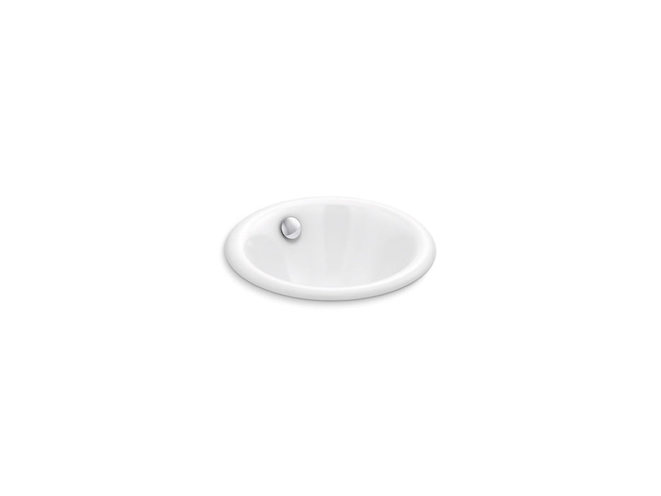 KOHLER K-20211 Iron Plains 12" round drop-in/undermount/vessel bathroom sink