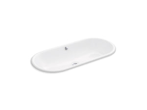 KOHLER K-20213 Iron Plains 33" oval drop-in/undermount bathroom sink