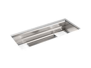 KOHLER K-23652 Prolific 44" undermount single-bowl workstation kitchen sink