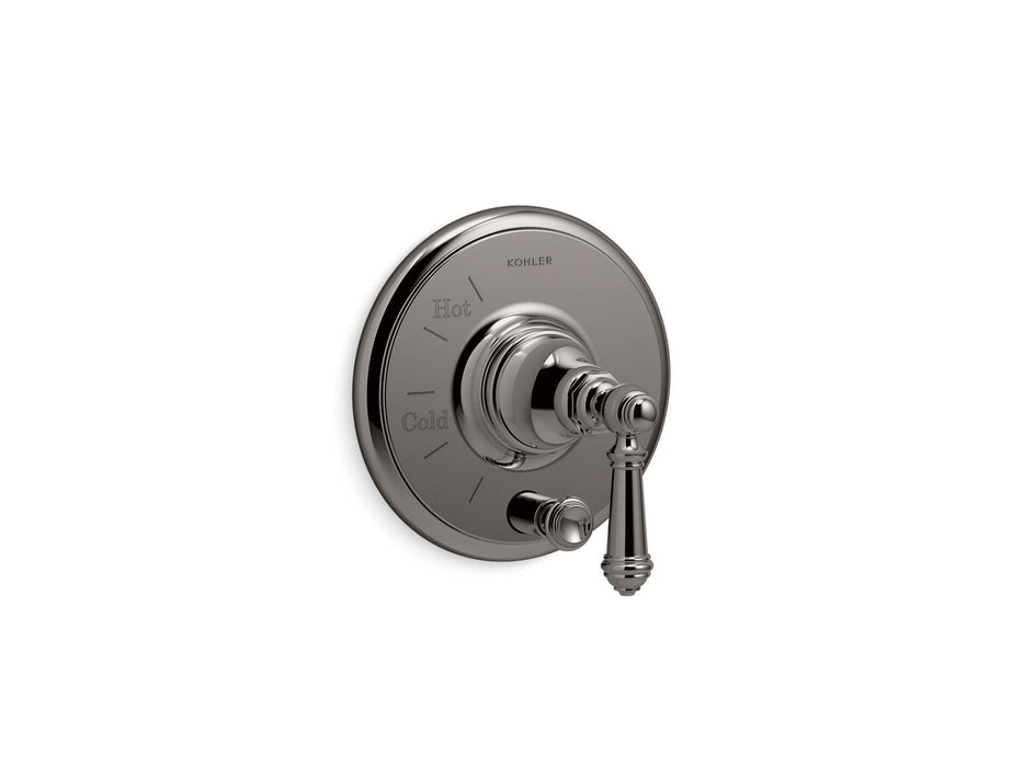 KOHLER K-T72768-4 Artifacts Rite-Temp valve trim with push-button diverter and lever handle