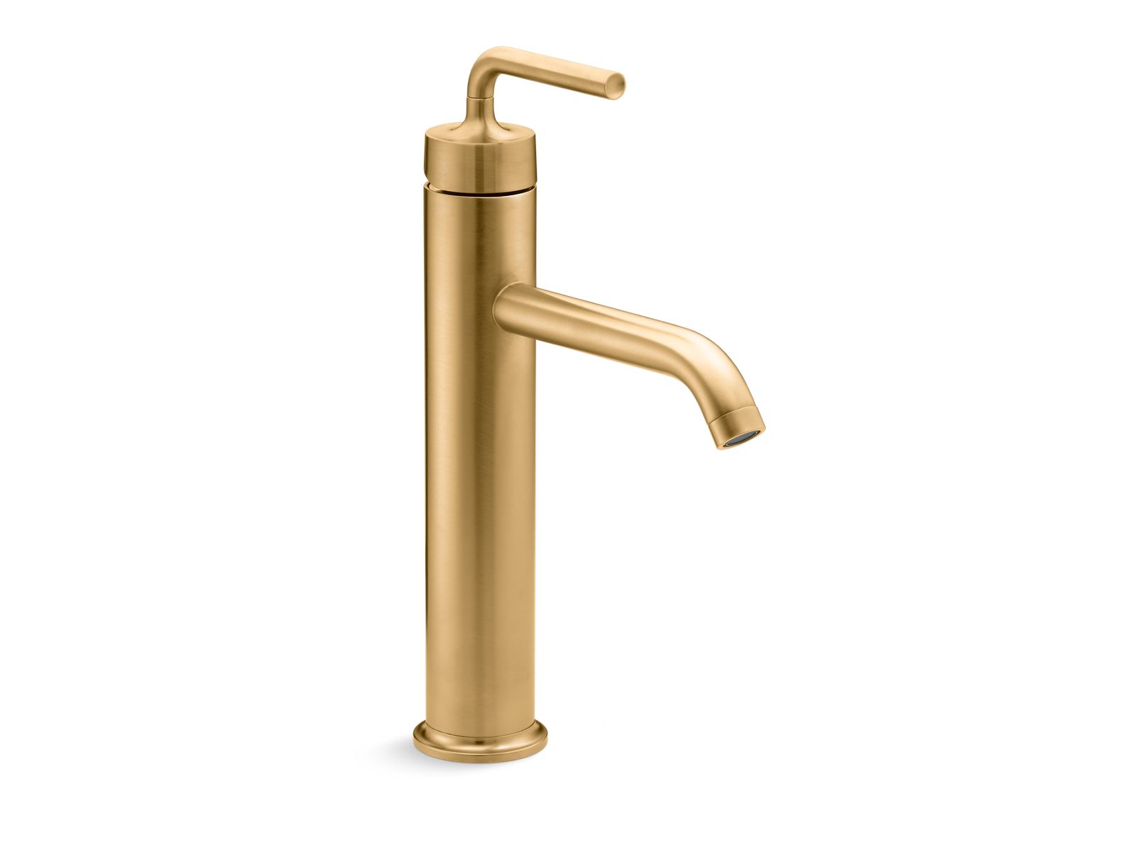 KOHLER Purist Tall single-handle bathroom sink faucet with