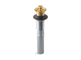 KOHLER K-7127 Bathroom sink drain with non-removable metal stopper and without overflow