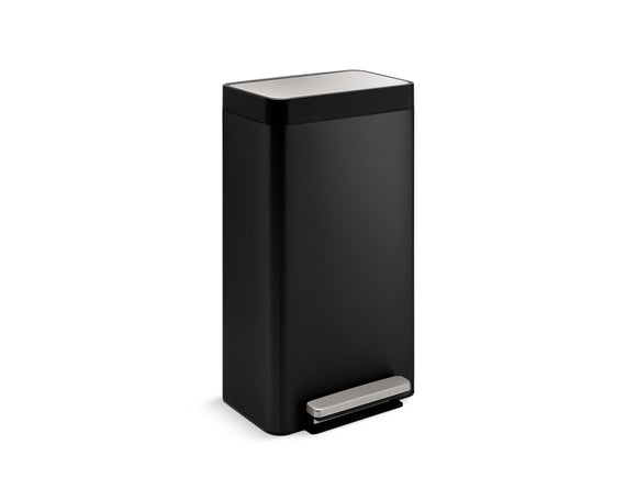 KOHLER K-20941 8-gallon loft stainless steel step trash can