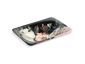 KOHLER K-30334-DM1 Dutchmaster Blush Floral Carillon 21-1/4" rectangular drop-in bathroom sink, no overflow