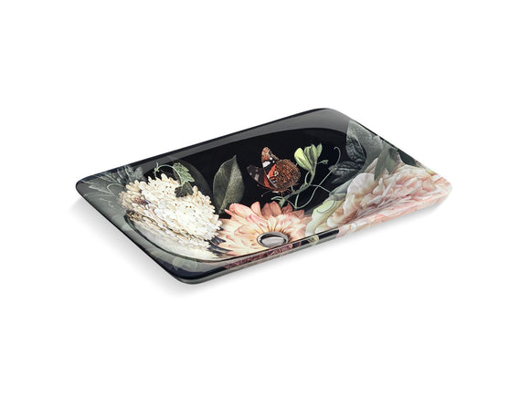 KOHLER K-30334-DM1 Dutchmaster Blush Floral Carillon 21-1/4