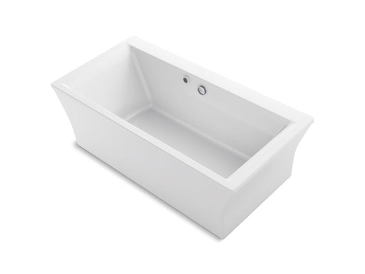 KOHLER K-6367-W1 Stargaze 72" x 36-1/4" freestanding bath with Bask heated surface and fluted shroud