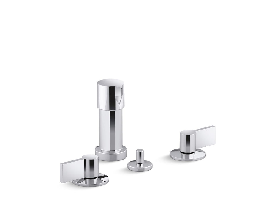 KOHLER Components Widespread bidet faucet with Lever handles