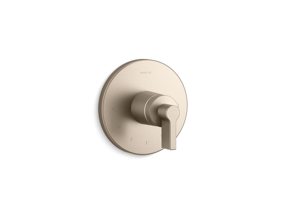 KOHLER Components MasterShower temperature control valve trim with Lever handle