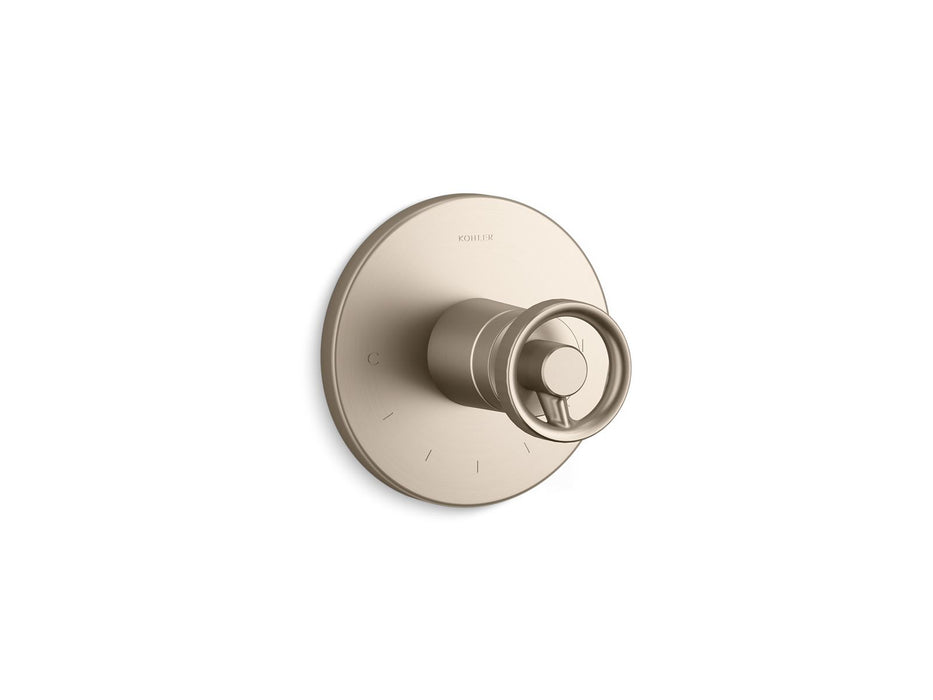 KOHLER Components MasterShower temperature control valve trim with Industrial handle
