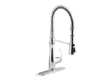 KOHLER K-29106 Bellera Semi-professional kitchen sink faucet with three-function sprayhead