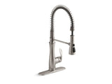 KOHLER K-29106 Bellera Semi-professional kitchen sink faucet with three-function sprayhead