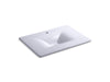KOHLER Iron/Impressions 31" Enameled cast iron vanity top with integrated rectangular sink