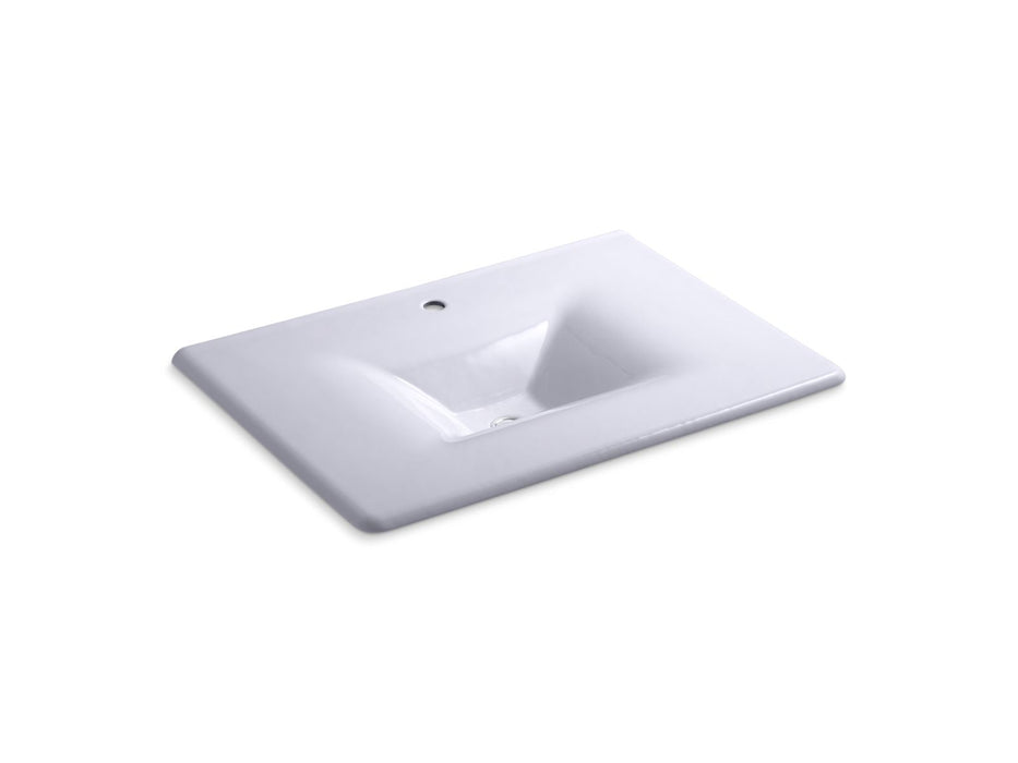 KOHLER Iron/Impressions 31" Enameled cast iron vanity top with integrated rectangular sink