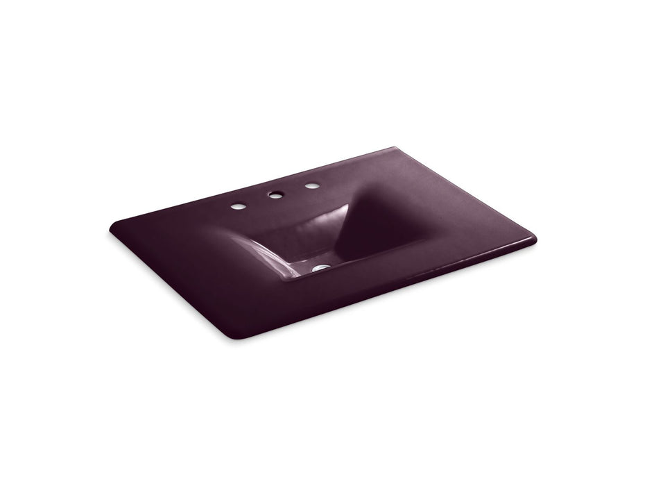 KOHLER Iron/Impressions 31" Enameled cast iron vanity top with integrated rectangular sink