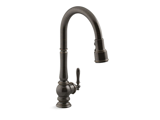 KOHLER K-29709 Artifacts Touchless pull-down kitchen sink faucet with three-function sprayhead