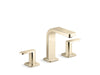 KOHLER K-23484-4 Parallel Widespread bathroom sink faucet, 1.2 gpm
