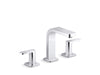KOHLER K-23484-4 Parallel Widespread bathroom sink faucet, 1.2 gpm