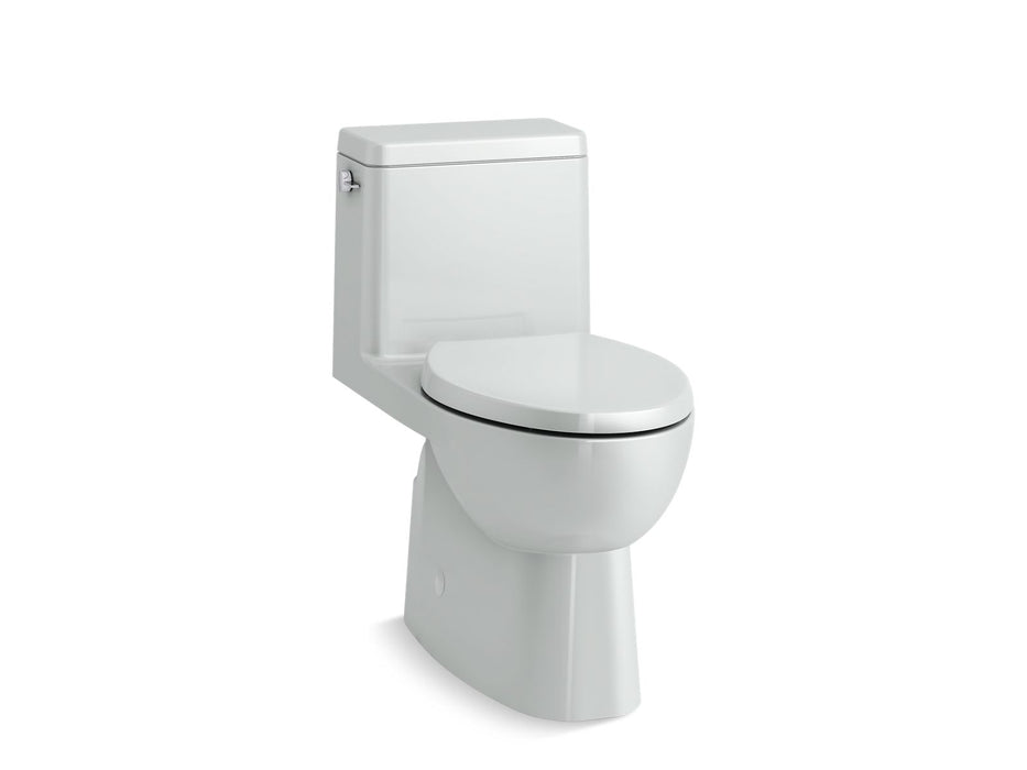 KOHLER K-78080 Reach One-piece compact elongated toilet with skirted trapway, 1.28 gpf