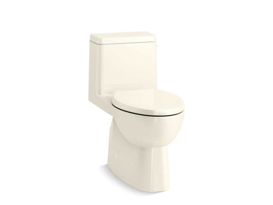 KOHLER K-78080-RA Reach One-piece compact elongated toilet with skirted trapway, 1.28 gpf