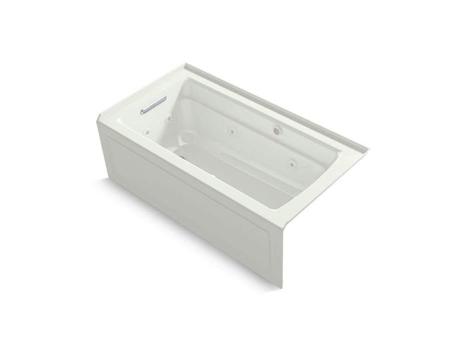 KOHLER K-1122-XGHLA Archer 60" x 32" alcove Heated BubbleMassage air bath and whirlpool, left drain