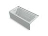 KOHLER K-1949-XGHLA Archer 66" x 32" alcove Heated BubbleMassage air bath and whirlpool, left drain