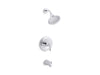 KOHLER K-TS395-4S Devonshire Rite-Temp bath and shower trim kit, 2.5 gpm, slip-fit spout