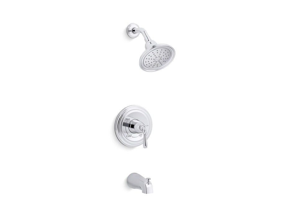 KOHLER K-TS395-4S Devonshire Rite-Temp bath and shower trim kit, 2.5 gpm, slip-fit spout