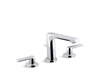 KOHLER K-97352-4 Avid Widespread bathroom sink faucet, 1.2 gpm