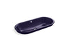 KOHLER K-20213-BL Iron Plains 33" oval drop-in/undermount/vessel bathroom sink with Indigo Blue painted underside