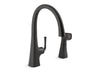 KOHLER K-22064 Graze Single-handle kitchen sink faucet with two-function side sprayer