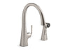 KOHLER K-22064 Graze Single-handle kitchen sink faucet with two-function side sprayer