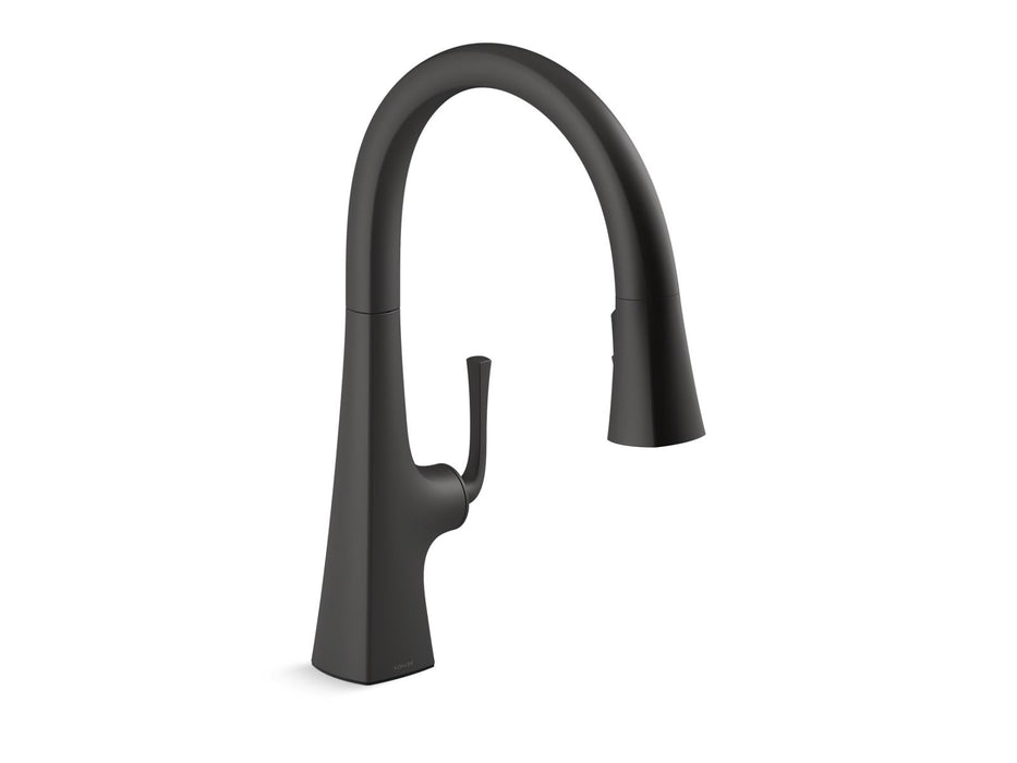KOHLER K-22062 Graze Pull-down kitchen sink faucet with three-function sprayhead