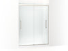 KOHLER K-707600-8L Pleat 79-1/16" H sliding shower door with 5/16"-thick glass