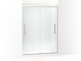 KOHLER K-707600-8L Pleat 79-1/16" H sliding shower door with 5/16"-thick glass