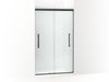 KOHLER K-707601-8D3 Pleat Frameless sliding shower door, 79-1/16" H x 44-5/8 - 47-5/8" W, with 5/16" thick Frosted glass