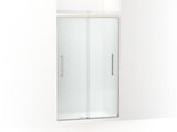 KOHLER K-707601-8D3 Pleat Frameless sliding shower door, 79-1/16" H x 44-5/8 - 47-5/8" W, with 5/16" thick Frosted glass