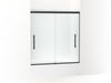 KOHLER K-707602-8L Pleat 63-9/16" H sliding bath door with 5/16"-thick glass