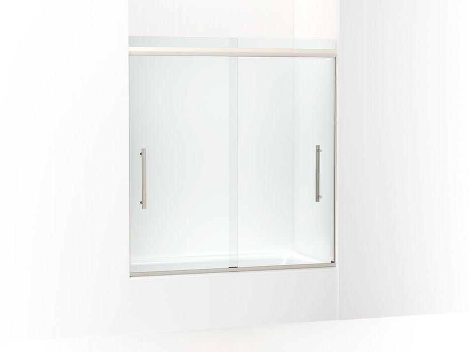 KOHLER K-707602-8L Pleat 63-9/16" H sliding bath door with 5/16"-thick glass