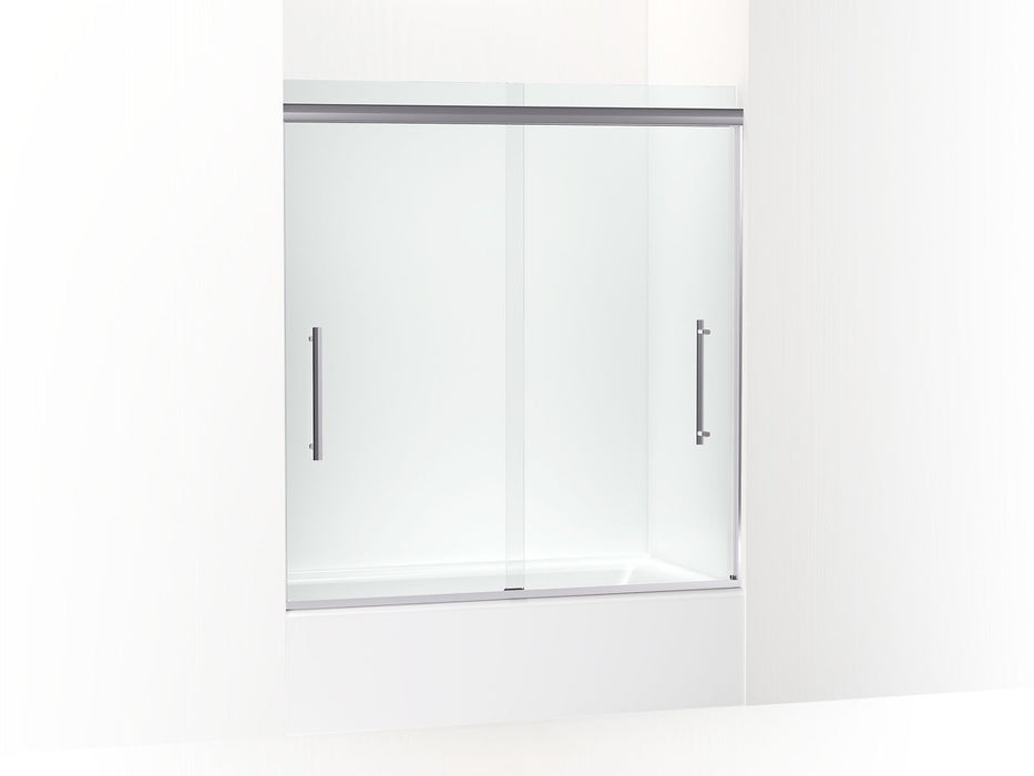 KOHLER K-707602-8L Pleat 63-9/16" H sliding bath door with 5/16"-thick glass