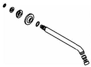 KOHLER K-1014556-CP Spout & Hardware,10.25  Sub Assembly