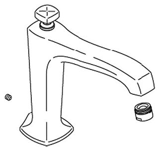 KOHLER K-1054539-CP Spout Assembly, Deck Bath
