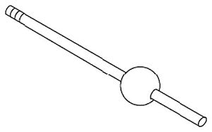KOHLER K-1063326-BL Drain Rod Assembly, Short